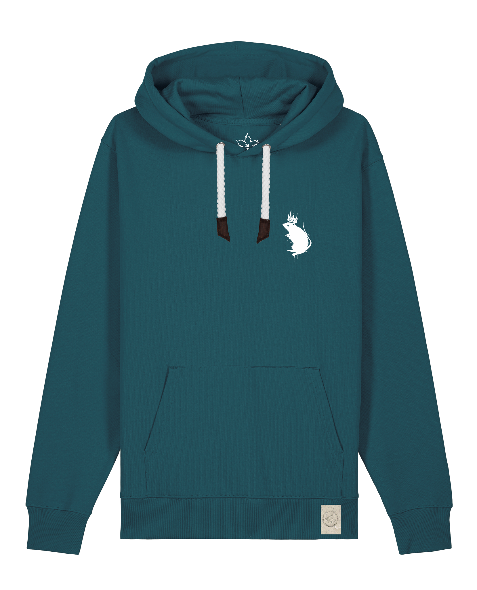 bio-unisex-medium fit-hoodie-subchannel staff (backprint)-stsu177-nordmanntanne-weiße kordel-front