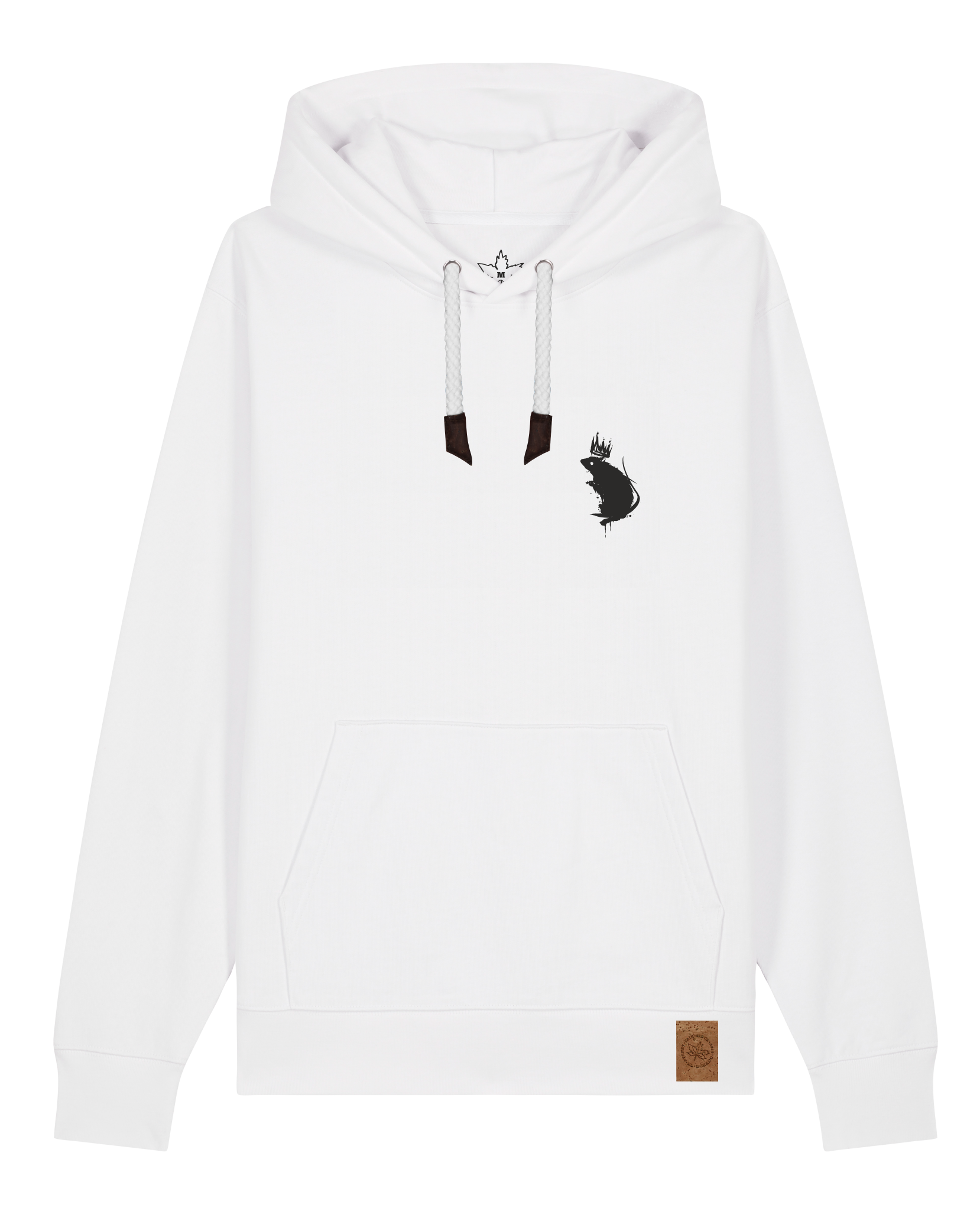 bio-unisex-medium fit-hoodie-subchannel staff (backprint)-stsu177-weiß-weiße kordel-front