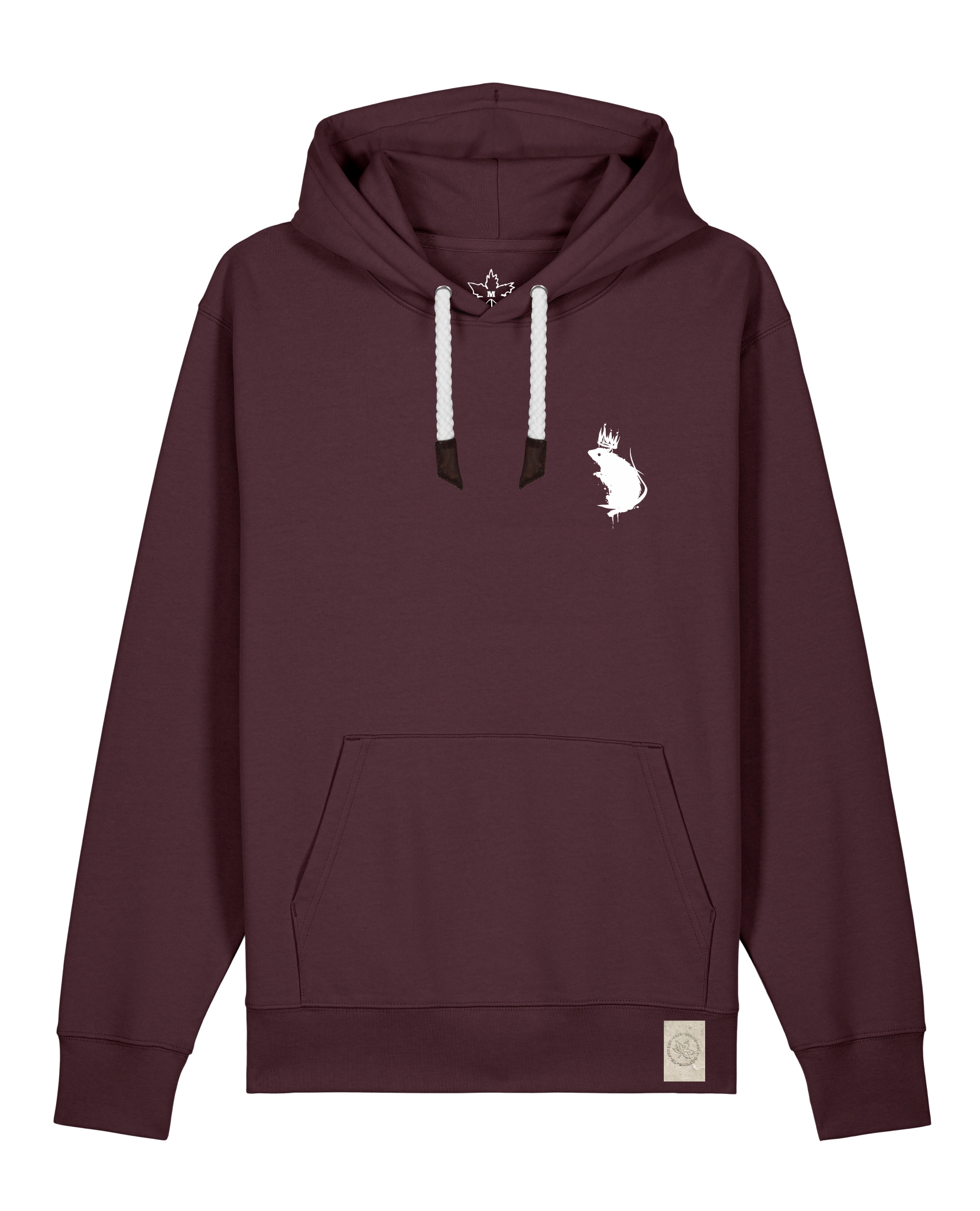 bio-unisex-medium fit-hoodie-subchannel staff (backprint)-stsu177-zartbitter-weiße kordel-front