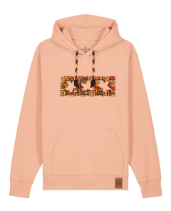 bio-unisex-medium fit-hoodie-t(h)ree leafes drift 2-stsu177-agyptische keramik-rote kordel-front