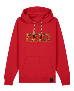 bio-unisex-medium fit-hoodie-t(h)ree leafes drift 2-stsu177-erdbeere-rote kordel-front