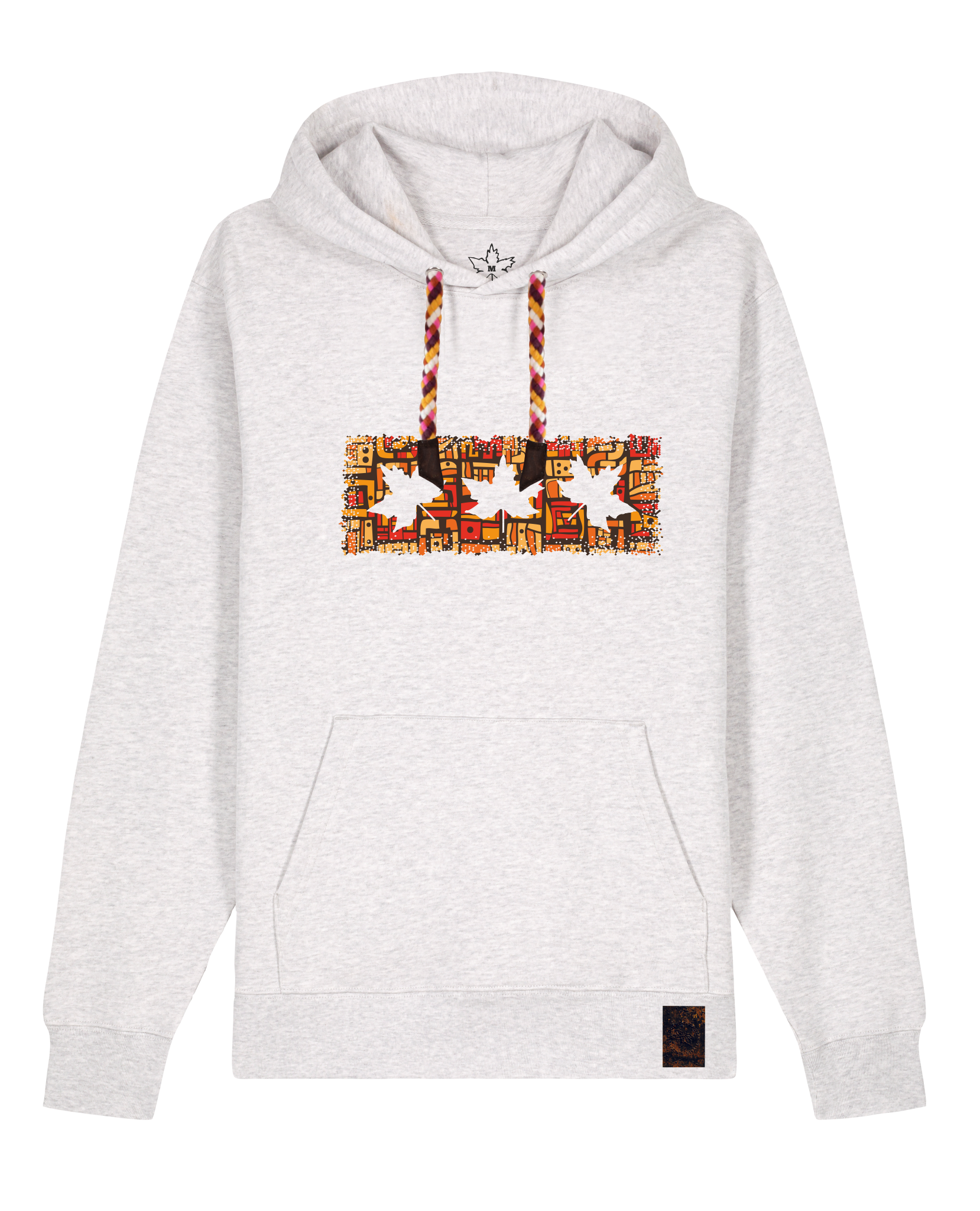 bio-unisex-medium fit-hoodie-t(h)ree leafes drift 2-stsu177-rennmaus-rote kordel-front