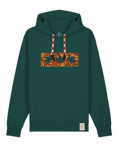 bio-unisex-medium fit-hoodie-t(h)ree leafes drift 2-stsu177-spirulina-rote kordel-front
