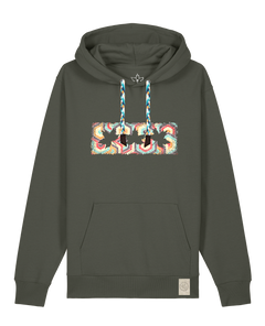 bio-unisex-medium fit-hoodie-t(h)ree leafes drift 3-stsu177-grunkohl-blaue kordel-front