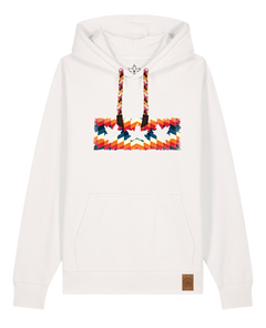 bio-unisex-medium fit-hoodie-t(h)ree leafes drift 4-stsu177-bio ei-rote kordel-front
