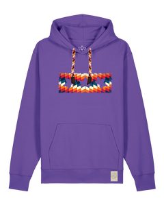 bio-unisex-medium fit-hoodie-t(h)ree leafes drift 4-stsu177-blaukraut-rote kordel-front