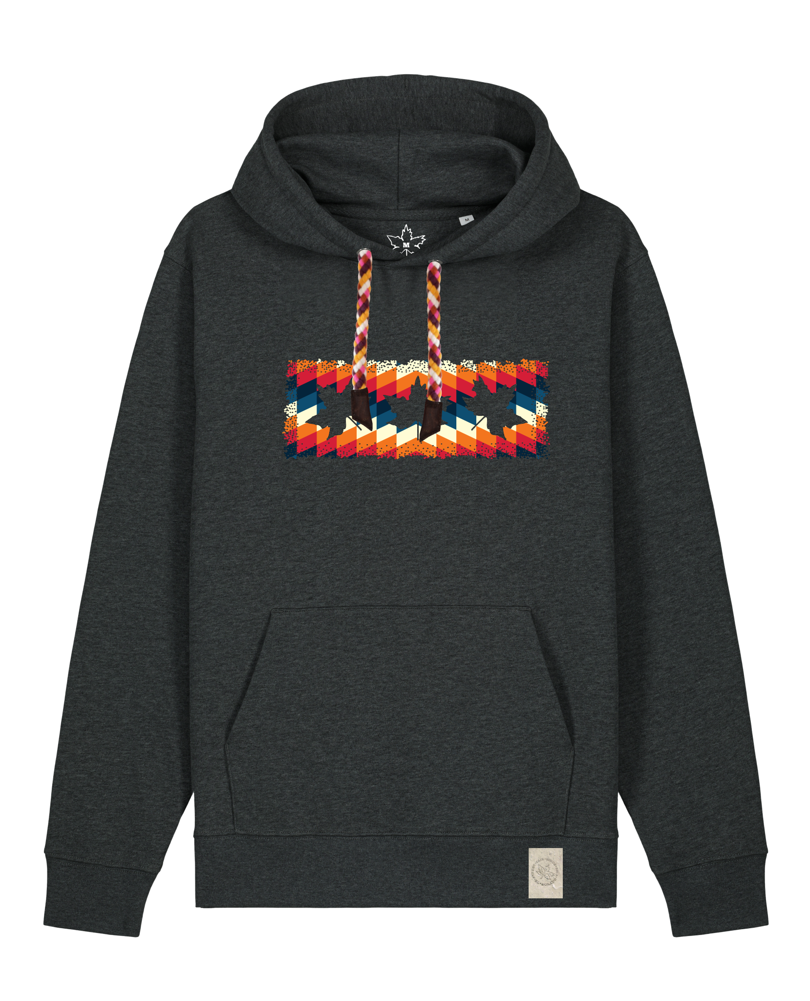 bio-unisex-medium fit-hoodie-t(h)ree leafes drift 4-stsu177-elephant-rote kordel-front