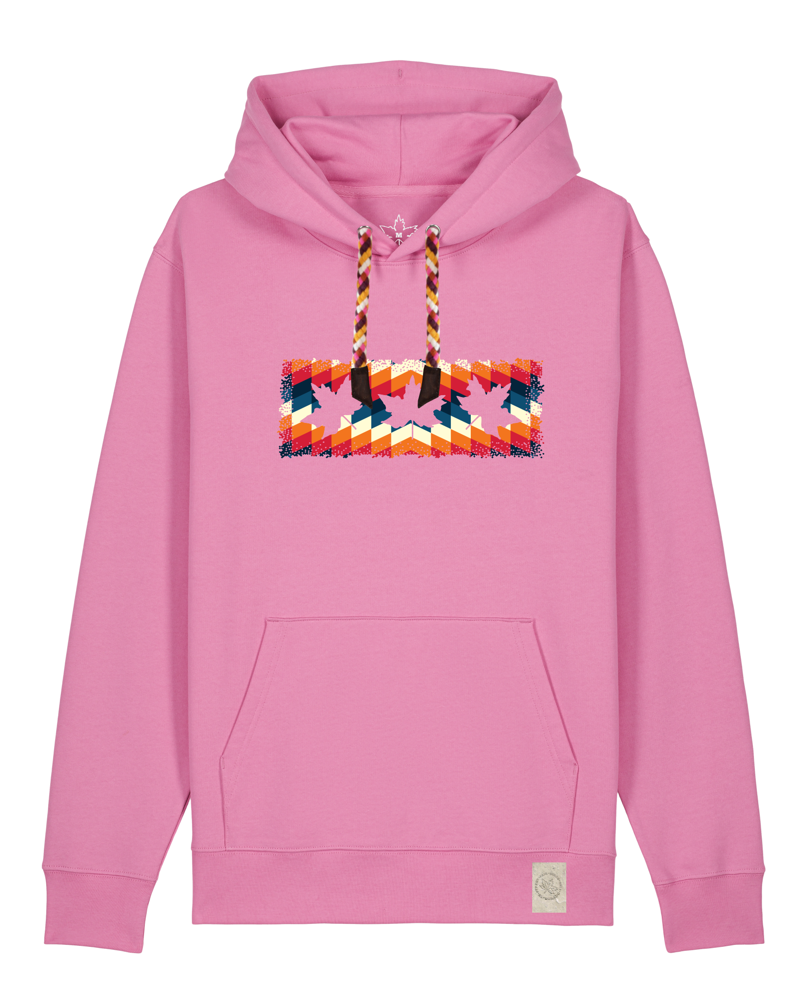 bio-unisex-medium fit-hoodie-t(h)ree leafes drift 4-stsu177-kaugummi-rote kordel-front