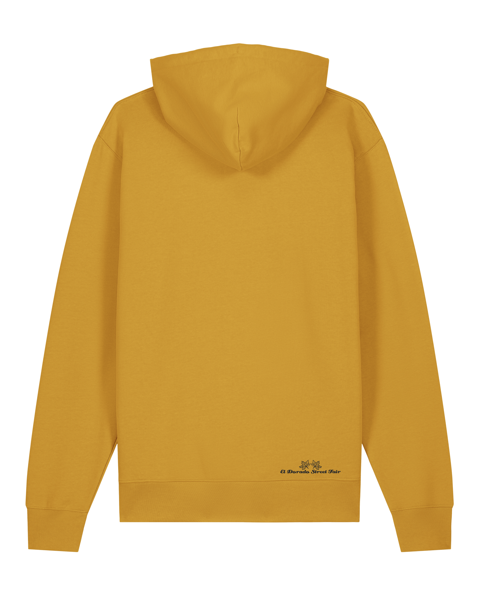 bio-unisex-medium fit-hoodie-t(h)ree leafes drift 4-stsu177-senf-rote kordel-back