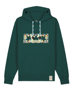 bio-unisex-medium fit-hoodie-t(h)ree leafes drift 5-stsu177-spirulina-blaue kordel-front