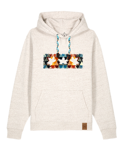 bio-unisex-medium fit-hoodie-t(h)ree leafes drift 6-stsu177-elbsandstein-blaue kordel-front