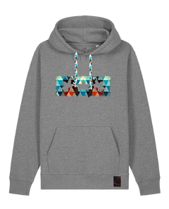 bio-unisex-medium fit-hoodie-t(h)ree leafes drift 7-stsu177-opossum-blaue kordel-front