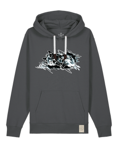 bio-unisex-medium fit-hoodie-turf master-stsu177-eisen-weiße kordel-front