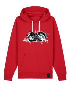 bio-unisex-medium fit-hoodie-turf master-stsu177-erdbeere-weiße kordel-front