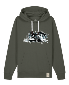 bio-unisex-medium fit-hoodie-turf master-stsu177-grunkohl-weiße kordel-front