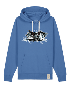 bio-unisex-medium fit-hoodie-turf master-stsu177-hortensie-weiße kordel-front