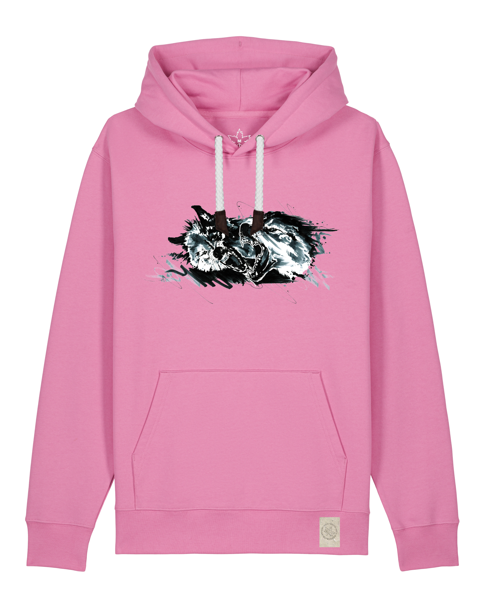 bio-unisex-medium fit-hoodie-turf master-stsu177-kaugummi-weiße kordel-front