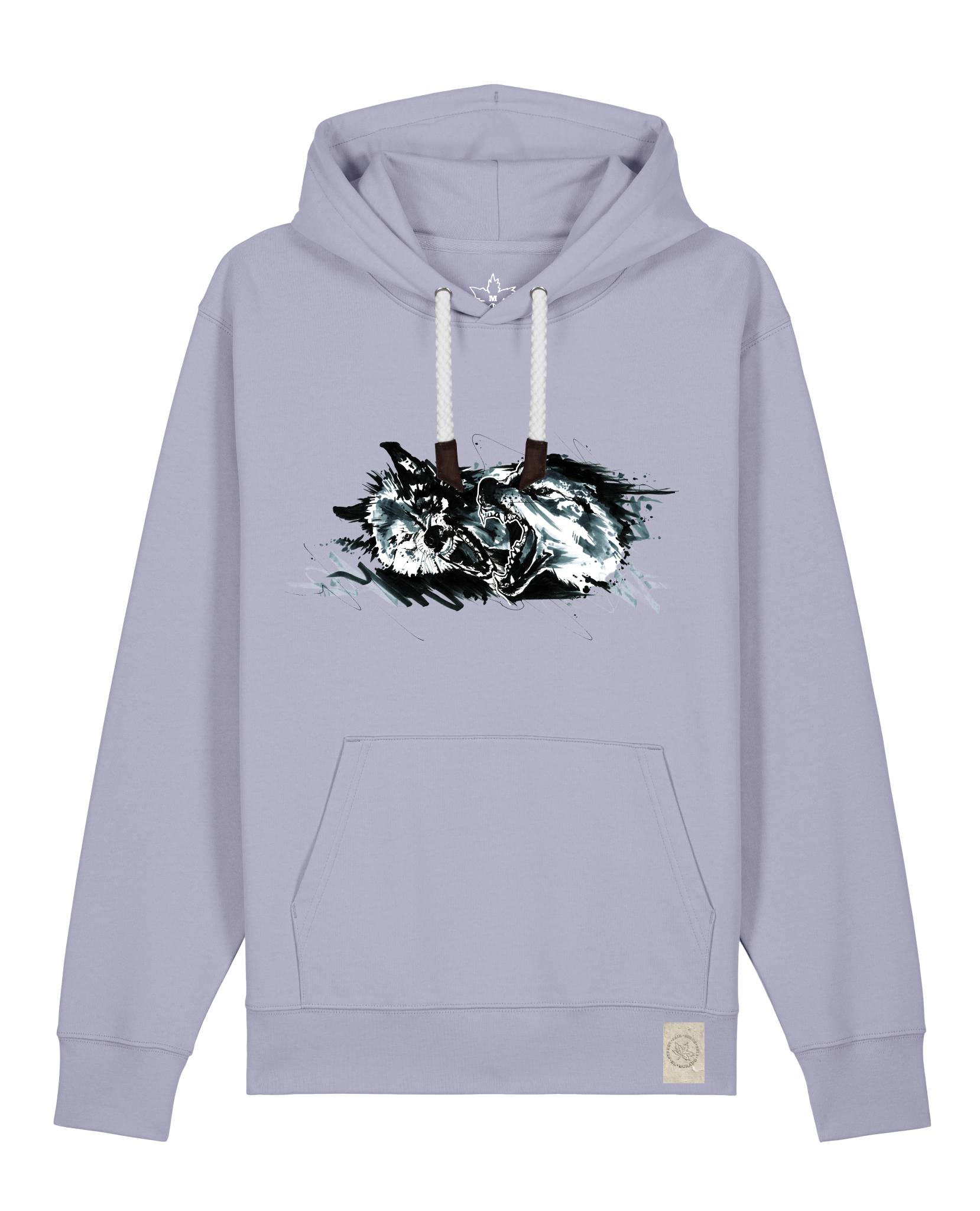 bio-unisex-medium fit-hoodie-turf master-stsu177-lavender-weiße kordel-front