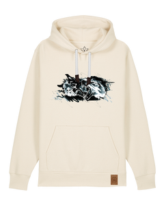 bio-unisex-medium fit-hoodie-turf master-stsu177-natur-weiße kordel-front