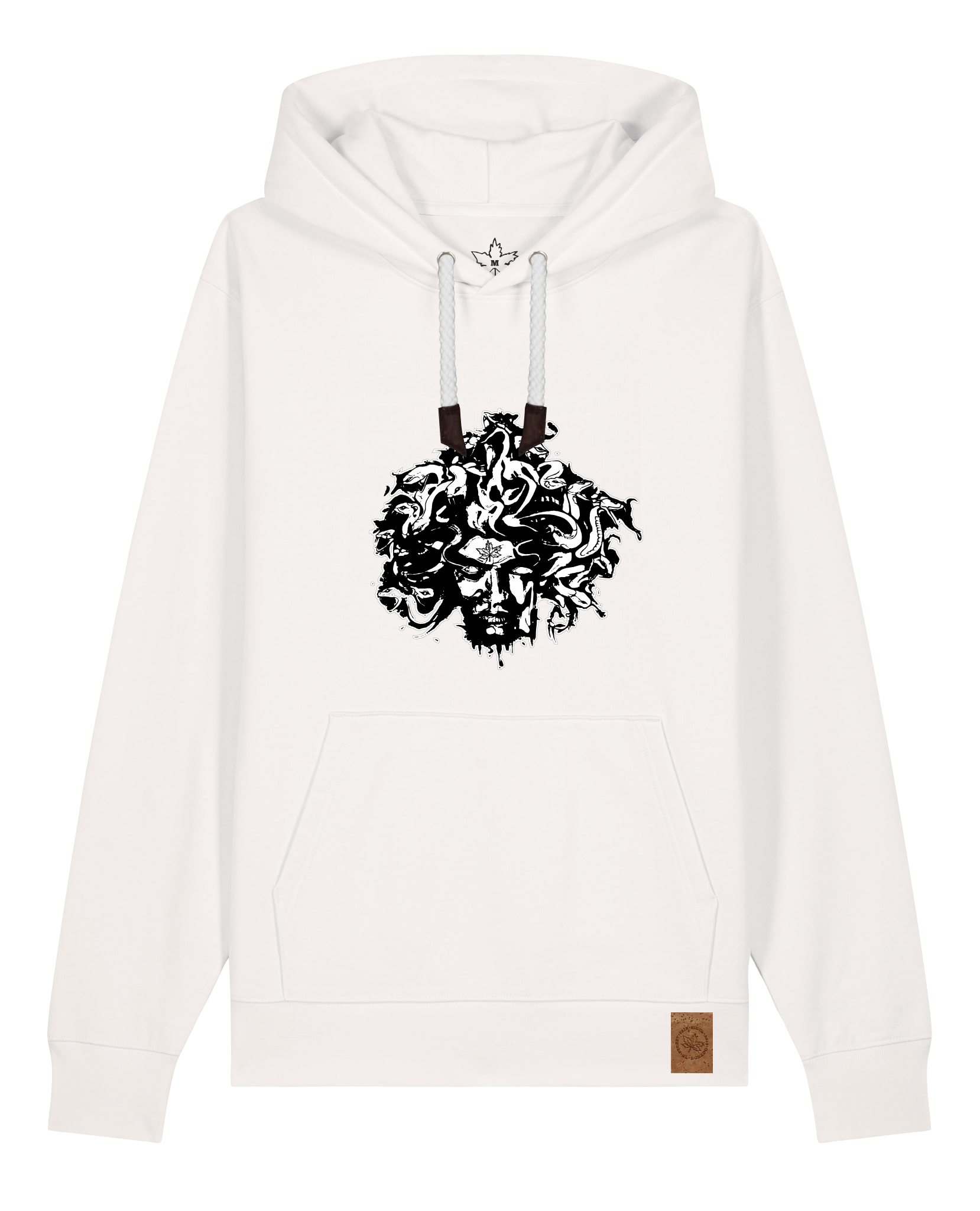 bio-unisex-medium fit-hoodie-under oracle-stsu177-bio ei-weiße kordel-front