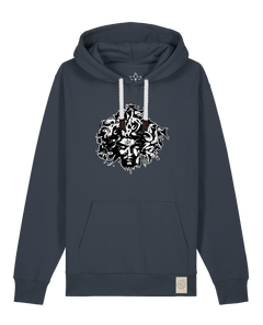 bio-unisex-medium fit-hoodie-under oracle-stsu177-blaubeernacht-weiße kordel-front
