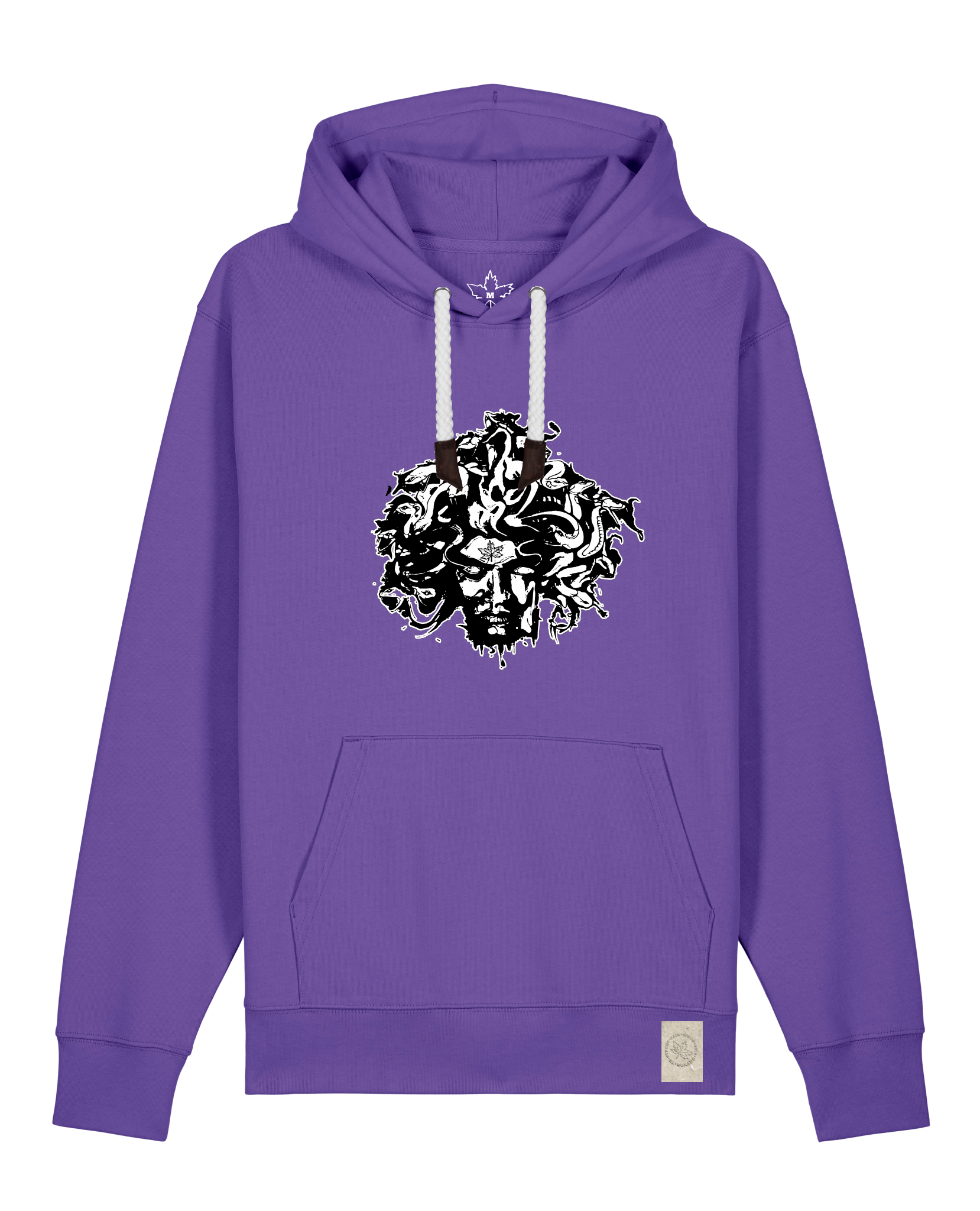 bio-unisex-medium fit-hoodie-under oracle-stsu177-blaukraut-weiße kordel-front