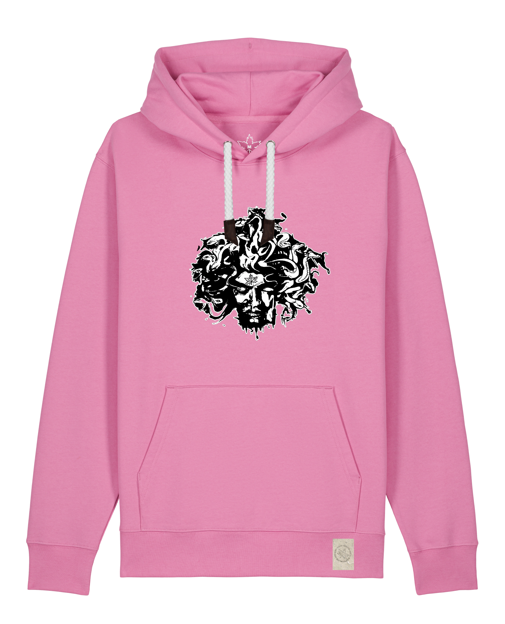 bio-unisex-medium fit-hoodie-under oracle-stsu177-kaugummi-weiße kordel-front