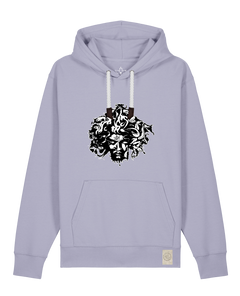bio-unisex-medium fit-hoodie-under oracle-stsu177-lavender-weiße kordel-front