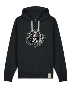 bio-unisex-medium fit-hoodie-under oracle-stsu177-schwarz-weiße kordel-front