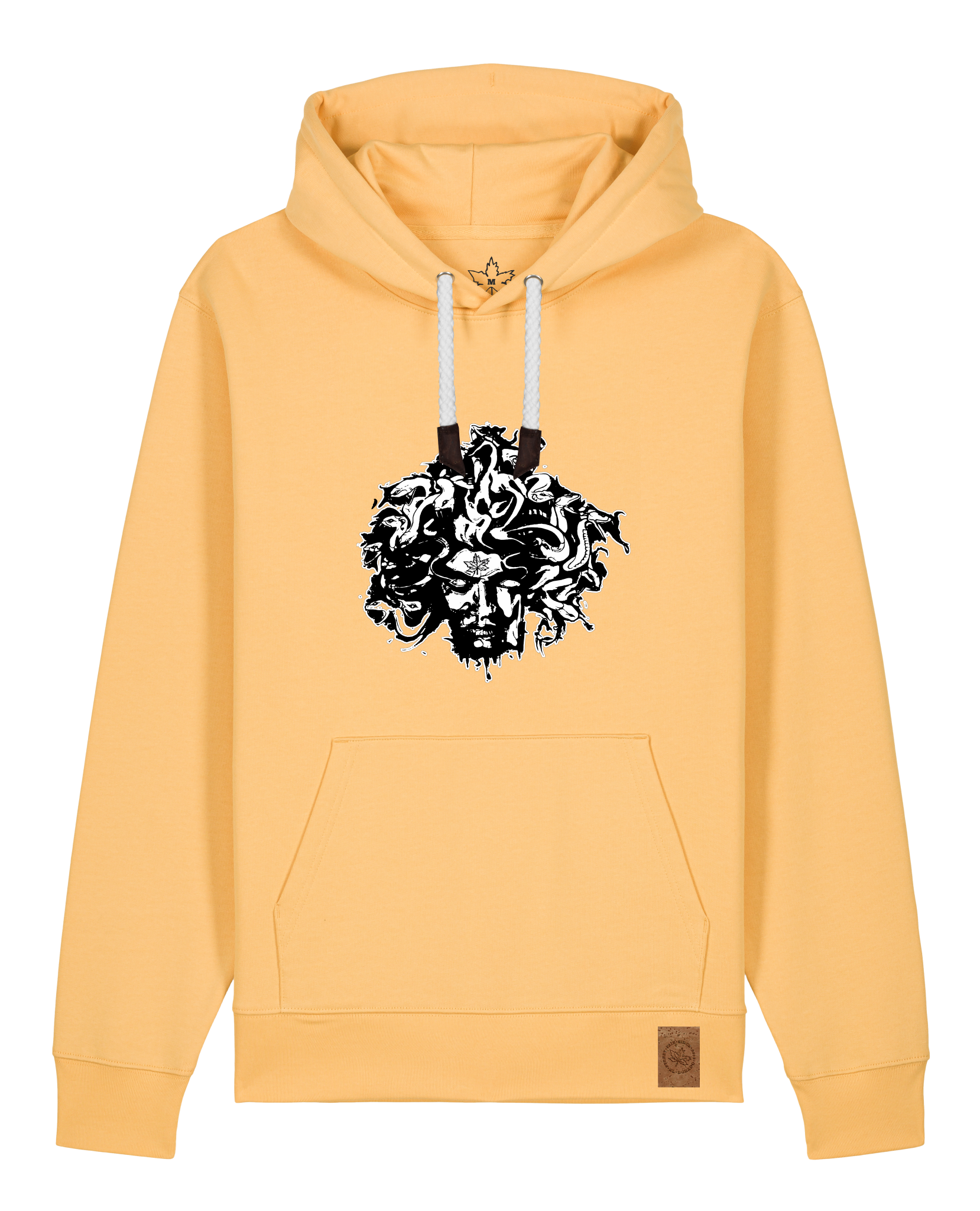 bio-unisex-medium fit-hoodie-under oracle-stsu177-senfkorn-weiße kordel-front