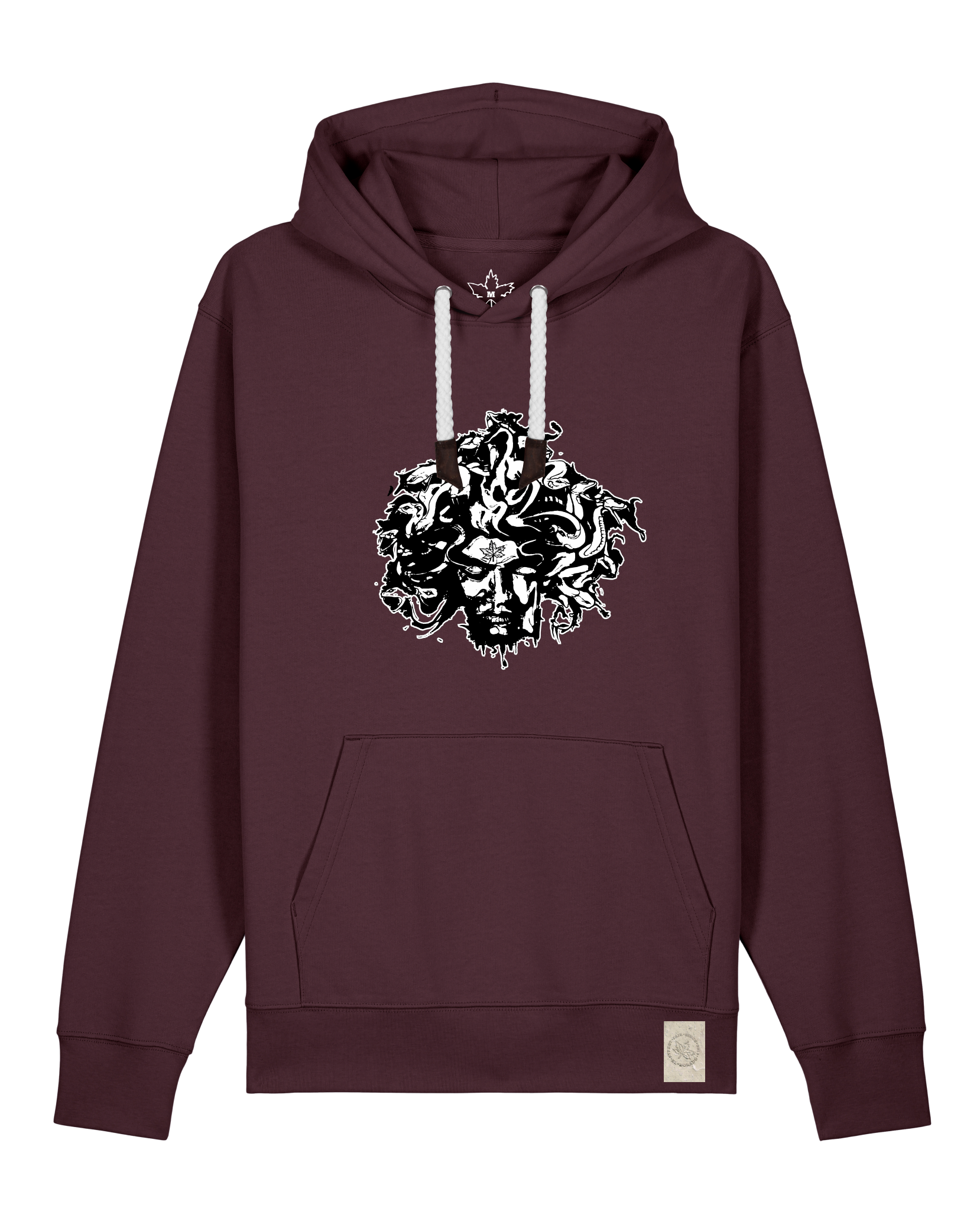 bio-unisex-medium fit-hoodie-under oracle-stsu177-zartbitter-weiße kordel-front