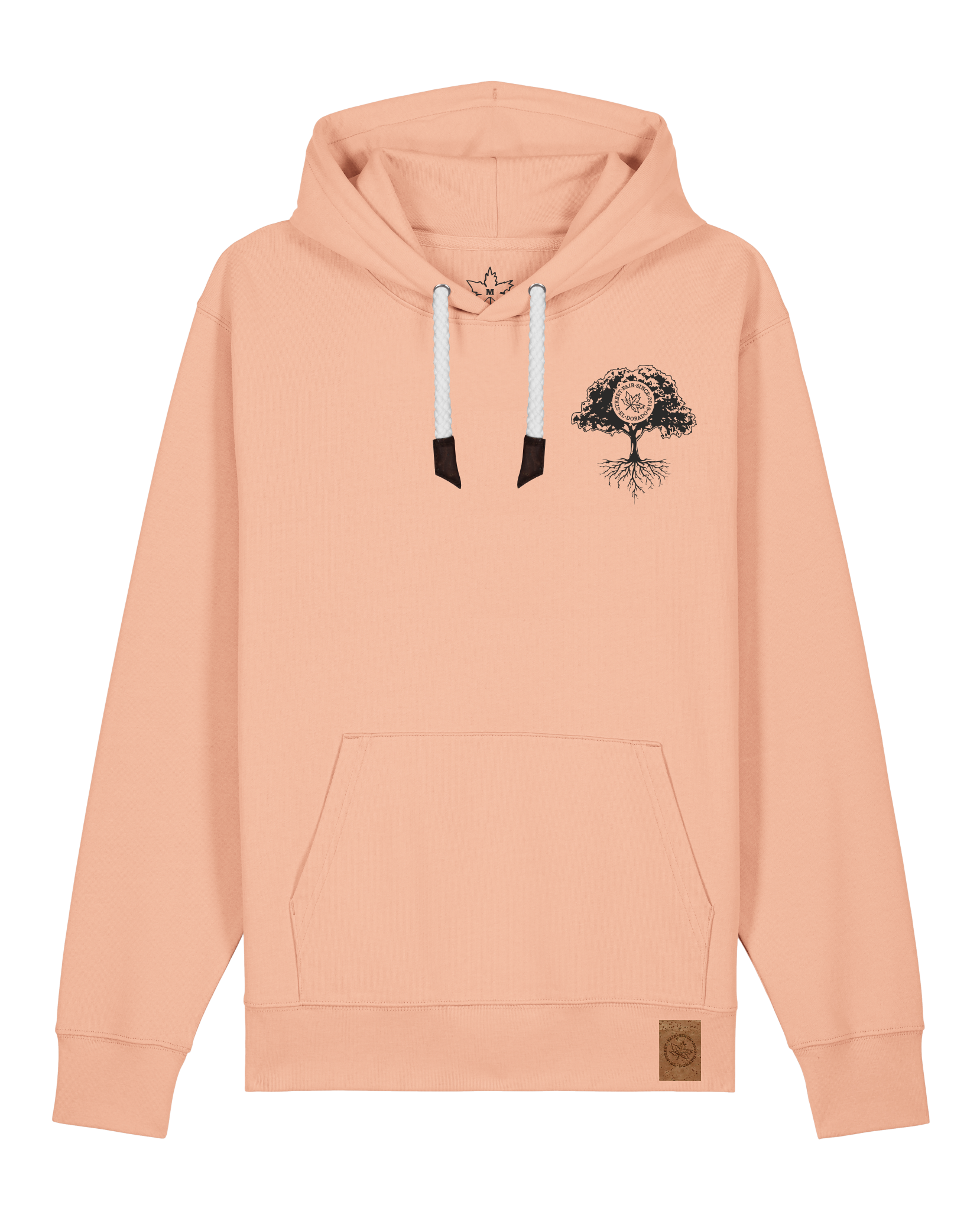 bio-unisex-medium fit-hoodie-verstecken (backprint)-stsu177-agyptische keramik-weiße kordel-front