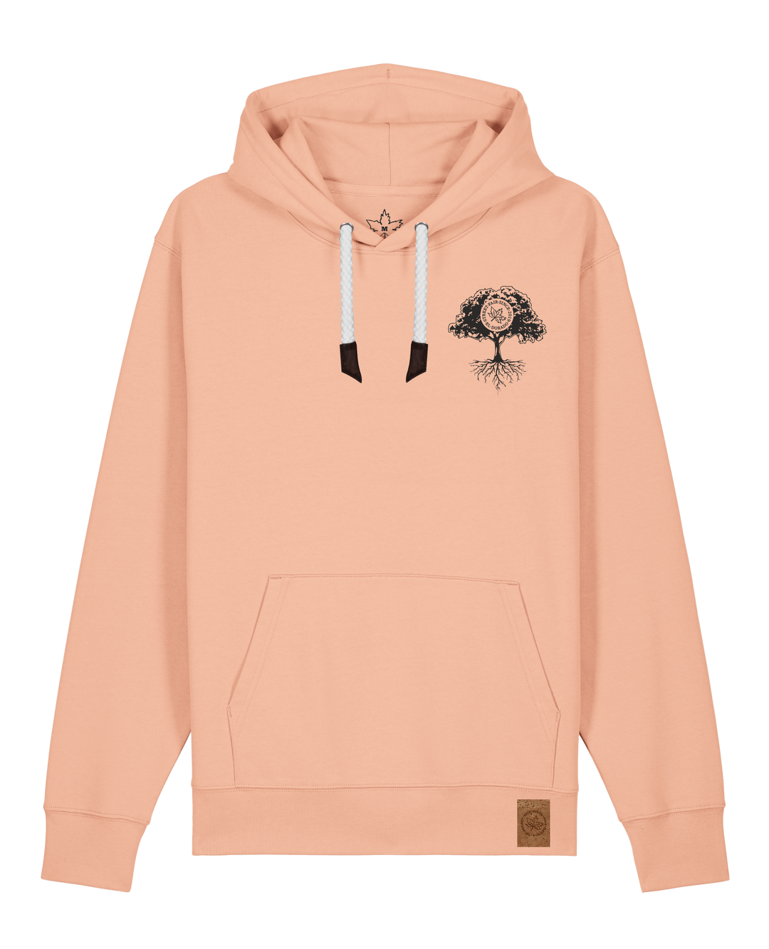 bio-unisex-medium fit-hoodie-verstecken (backprint)-stsu177-agyptische keramik-weiße kordel-front