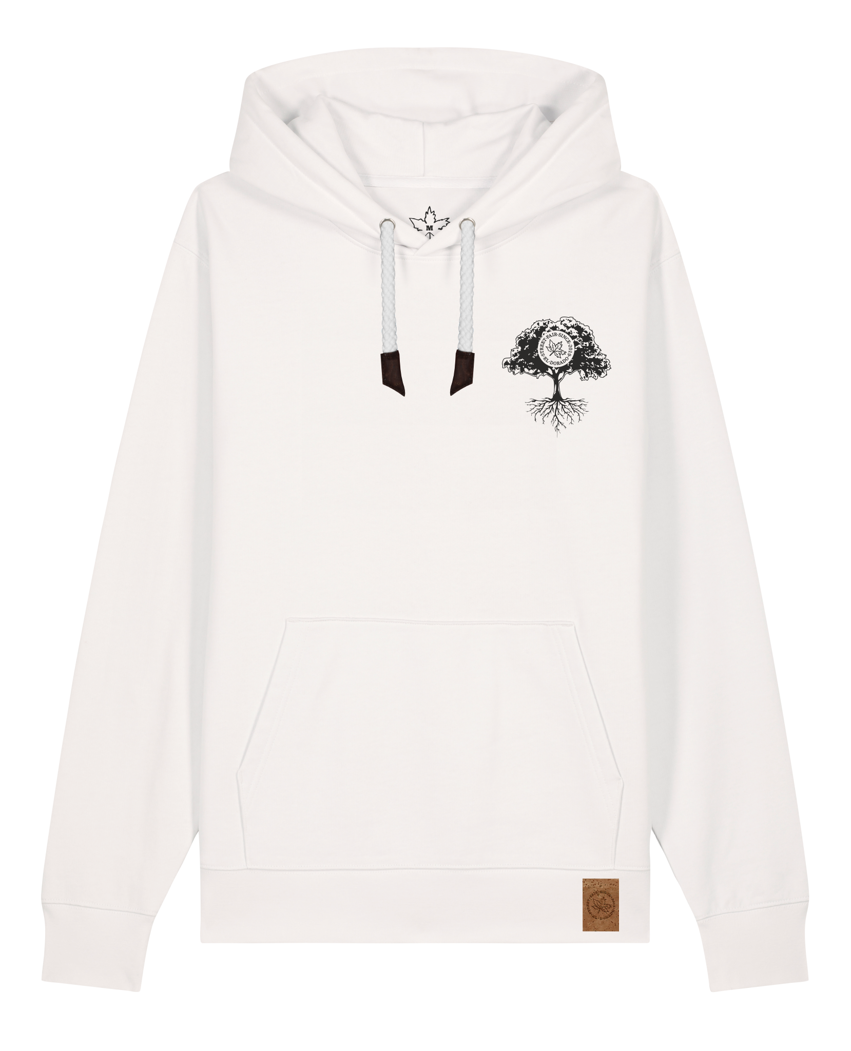 bio-unisex-medium fit-hoodie-verstecken (backprint)-stsu177-bio ei-weiße kordel-front