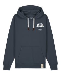 bio-unisex-medium fit-hoodie-verstecken (backprint)-stsu177-blaubeernacht-weiße kordel-front