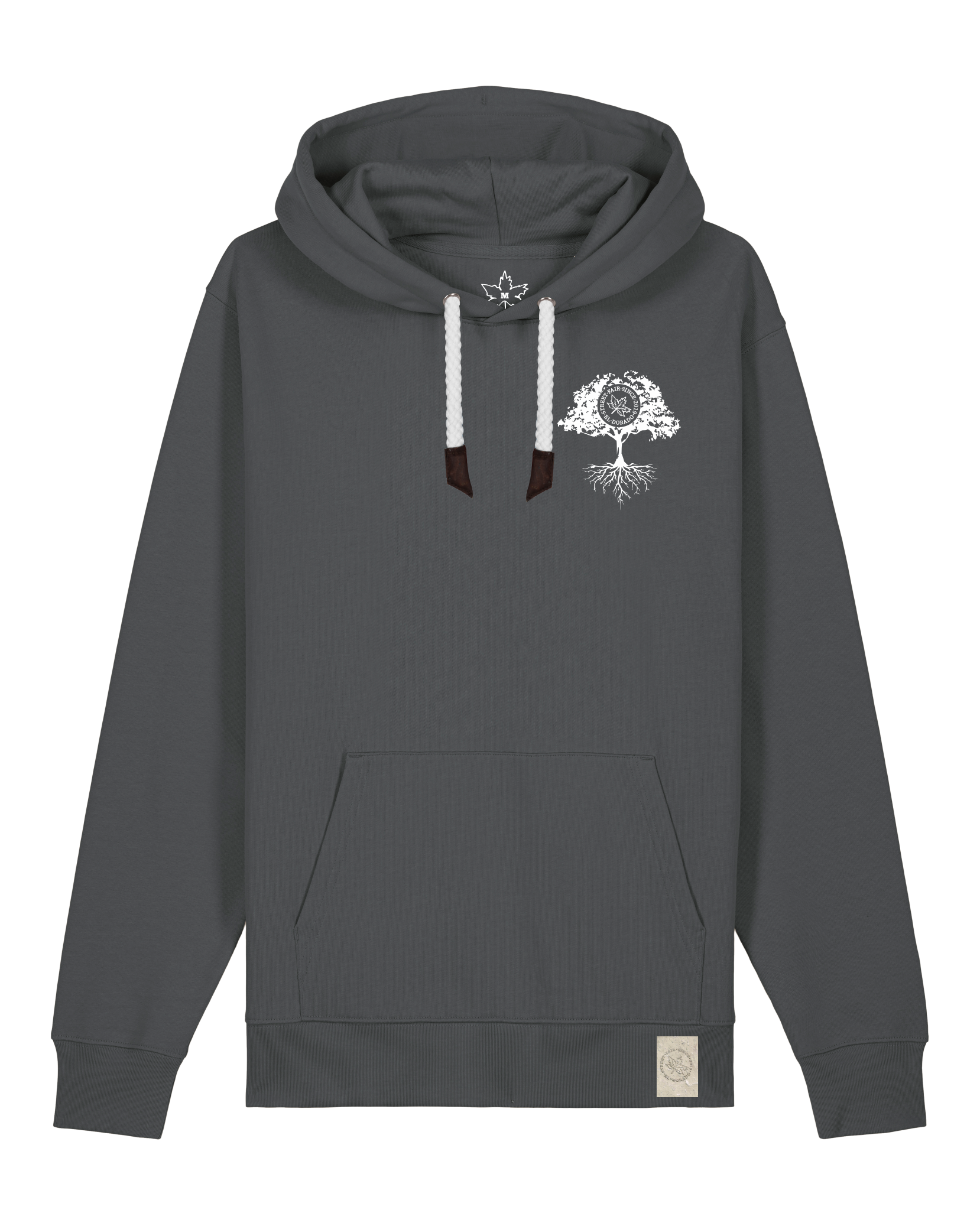 bio-unisex-medium fit-hoodie-verstecken (backprint)-stsu177-eisen-weiße kordel-front