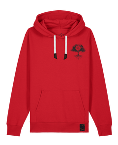 bio-unisex-medium fit-hoodie-verstecken (backprint)-stsu177-erdbeere-weiße kordel-front