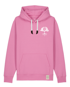 bio-unisex-medium fit-hoodie-verstecken (backprint)-stsu177-kaugummi-weiße kordel-front