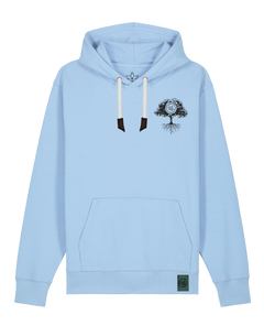bio-unisex-medium fit-hoodie-verstecken (backprint)-stsu177-lagune-weiße kordel-front