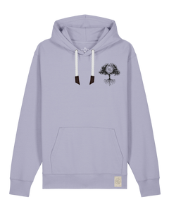 bio-unisex-medium fit-hoodie-verstecken (backprint)-stsu177-lavender-weiße kordel-front