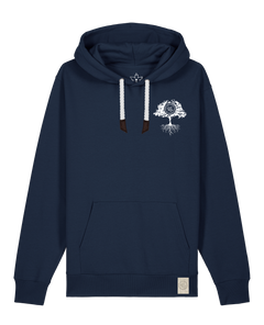 bio-unisex-medium fit-hoodie-verstecken (backprint)-stsu177-marine-weiße kordel-front