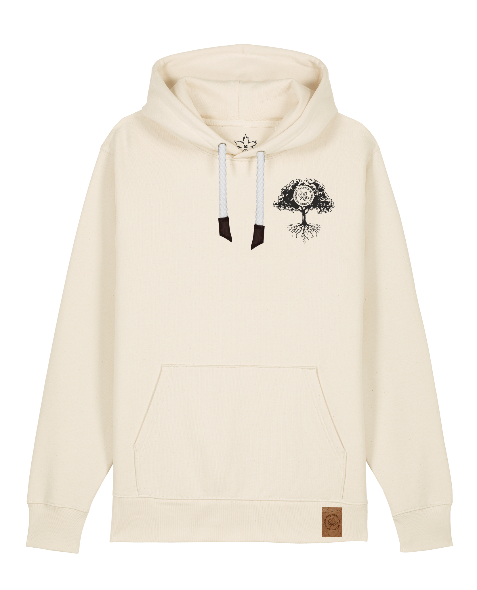 bio-unisex-medium fit-hoodie-verstecken (backprint)-stsu177-natur-weiße kordel-front