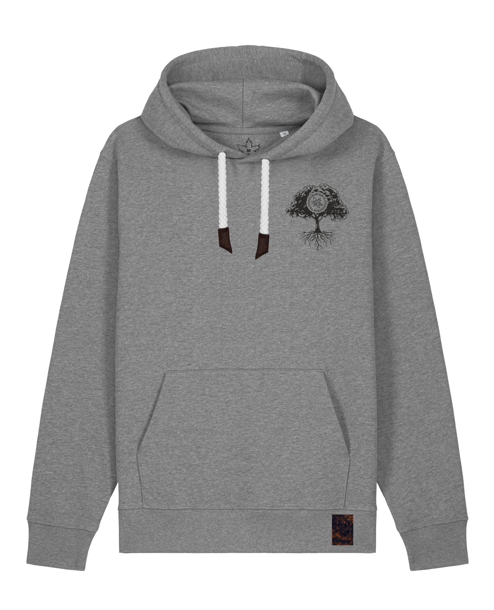 bio-unisex-medium fit-hoodie-verstecken (backprint)-stsu177-opossum-weiße kordel-front