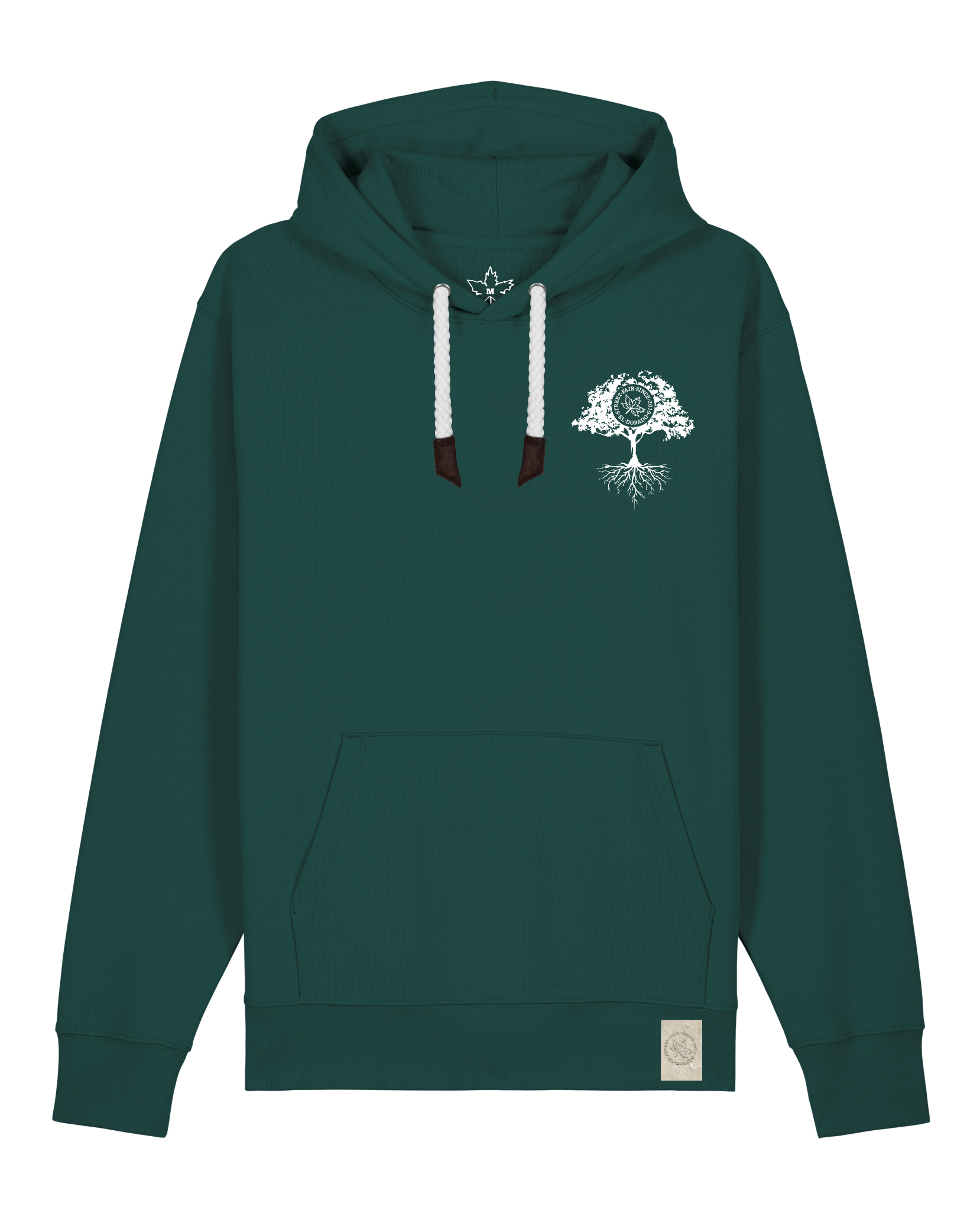 bio-unisex-medium fit-hoodie-verstecken (backprint)-stsu177-spirulina-weiße kordel-front