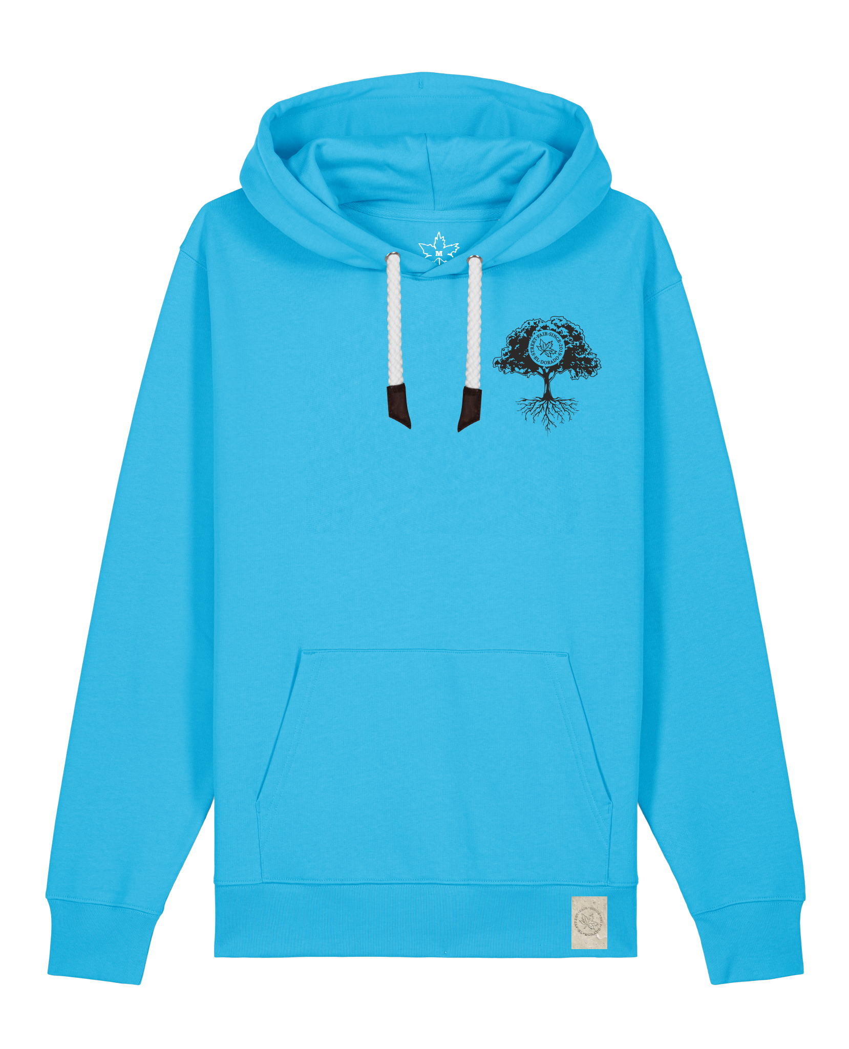 bio-unisex-medium fit-hoodie-verstecken (backprint)-stsu177-wasserblau-weiße kordel-front