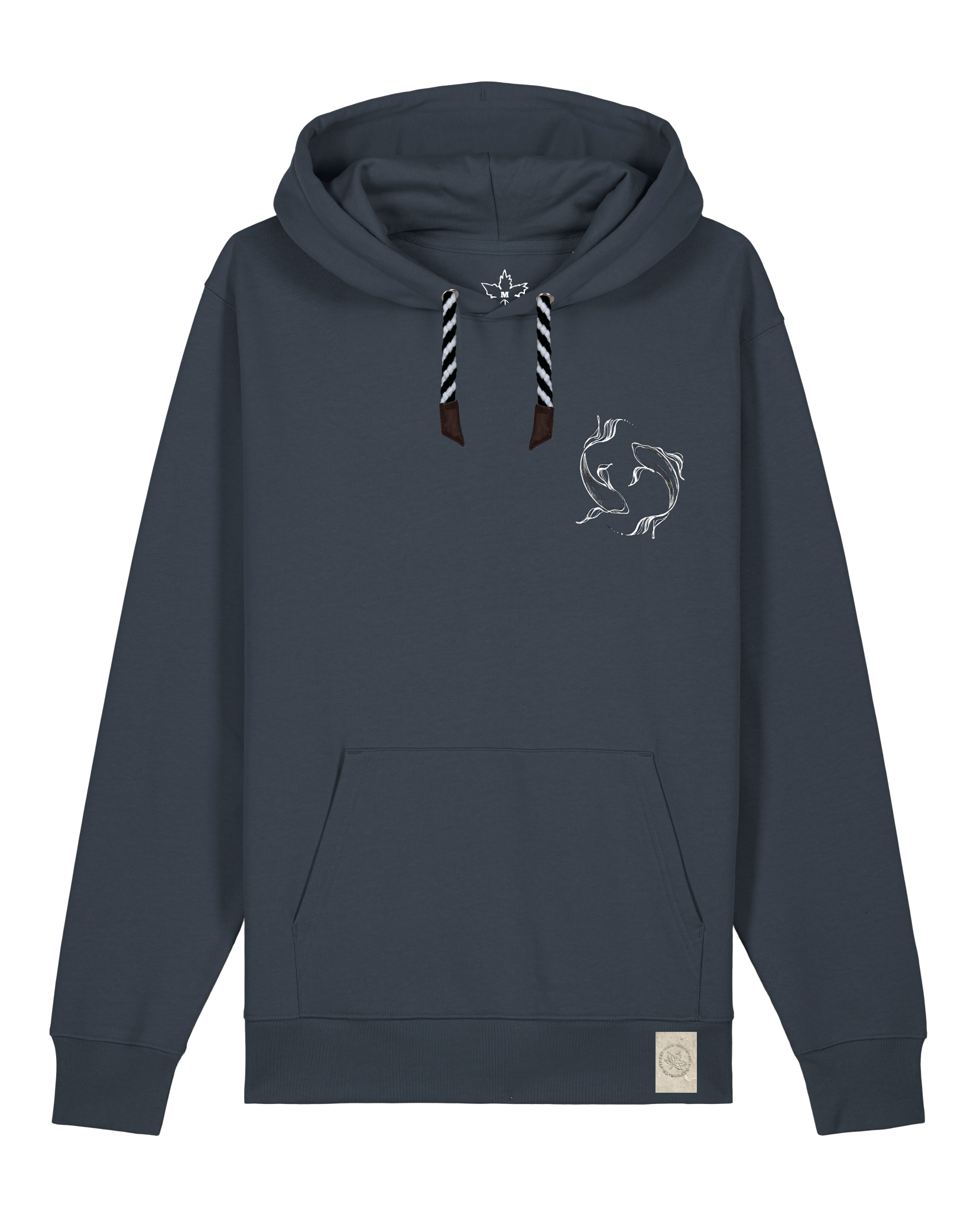 bio-unisex-medium fit-hoodie-wal (backprint)-stsu177-blaubeernacht-sw kordel-front