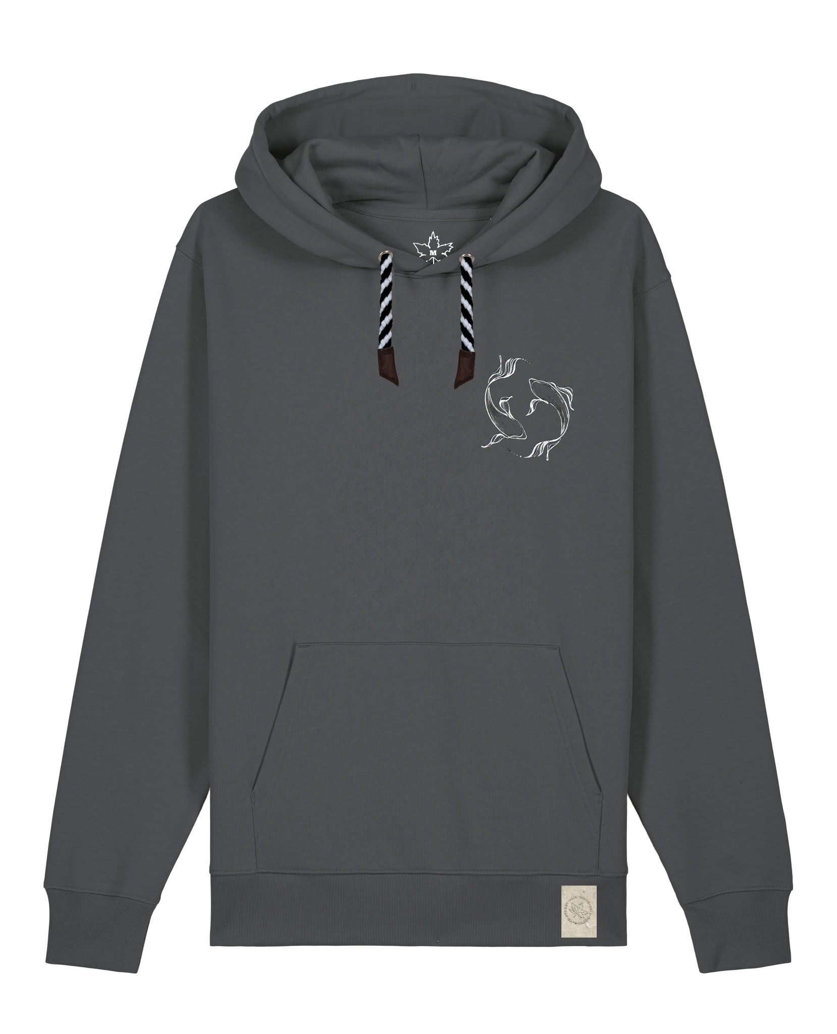 bio-unisex-medium fit-hoodie-wal (backprint)-stsu177-eisen-sw kordel-front