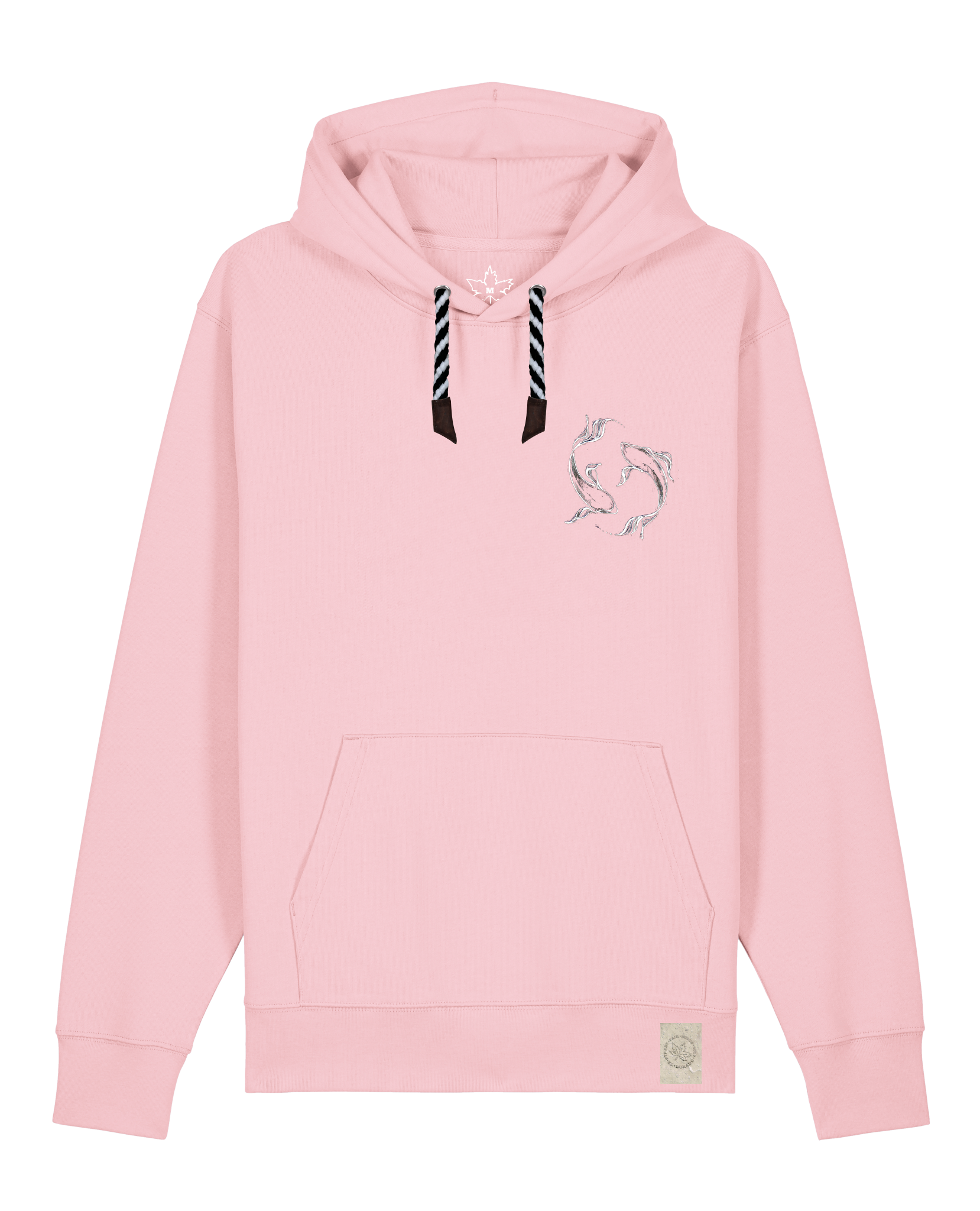 bio-unisex-medium fit-hoodie-wal (backprint)-stsu177-flamingo-sw kordel-front