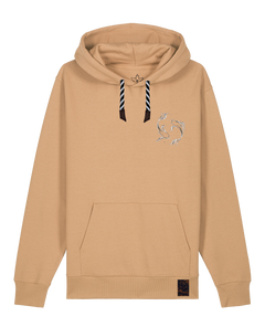 bio-unisex-medium fit-hoodie-wal (backprint)-stsu177-meersand-sw kordel-front