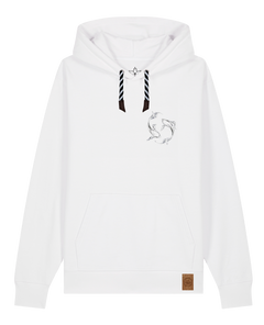 bio-unisex-medium fit-hoodie-wal (backprint)-stsu177-weiß-sw kordel-front
